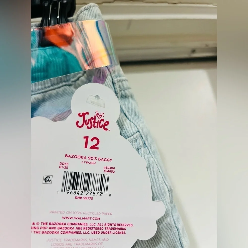 Justice girls ring pop callab jeans new 12
